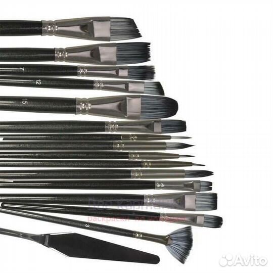 Коробка 50 шт.: Набор кистей для рисования