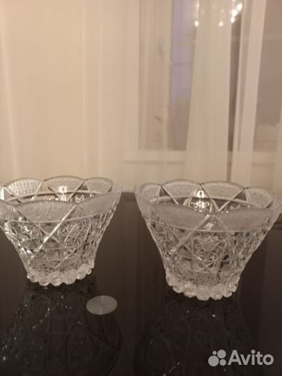 Хрустальная ваза конфетница