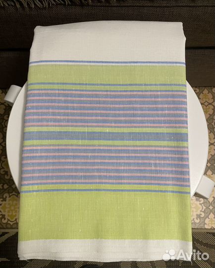 Простынь СССР лен новая 205*150