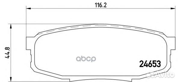 Колодки тормозные дисковые зад P83098 Brembo