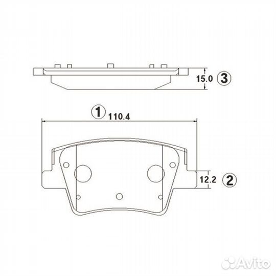 Ckkh-73 Колодки тормозные