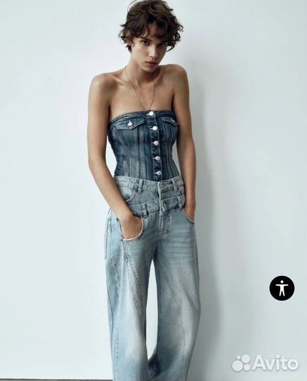 Джинсы zara 34