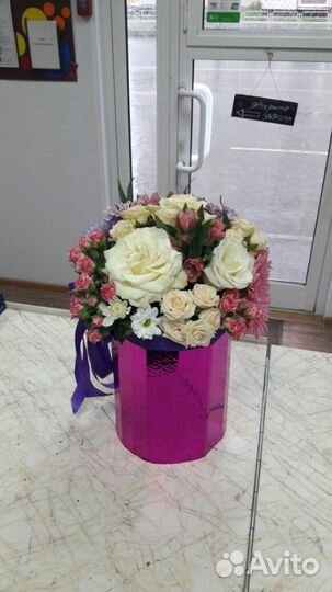 Цветы в коробке