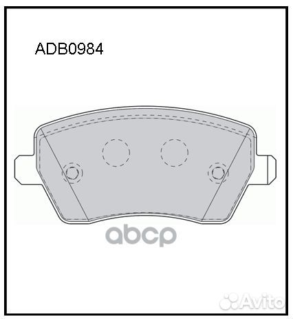 Колодки тормозные дисковые перед ADB0984 AL
