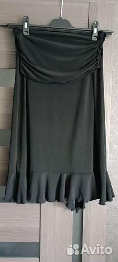 Юбка с драпировкой асимметричного кроя