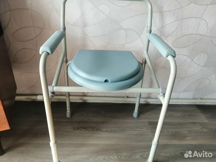 Кресло туалет складное со спинкой Ergoforce