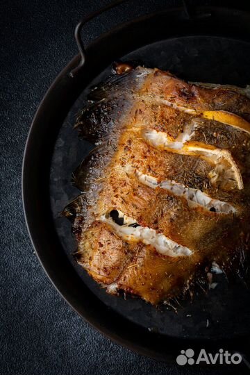 Палтус черный свежемороженый 3/4кг блок по 20кг