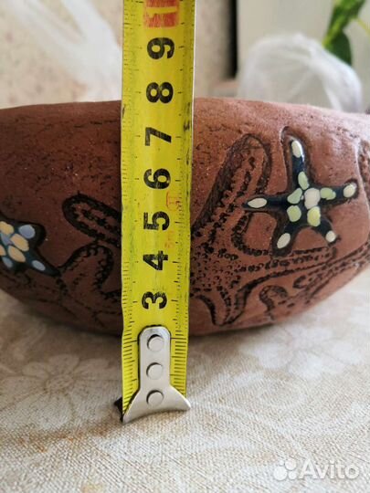 Глиняное кашпо с поддоном для цветов