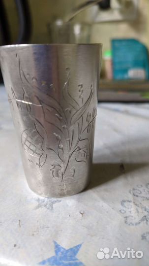 Серебренная стопка 875.вес 36,65