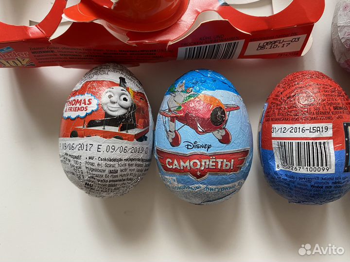 Шоколадные яйца/киндеры 2017-2018гг