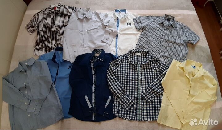Рубашка (сорочка) для мальчика (р.152) - 9 шт