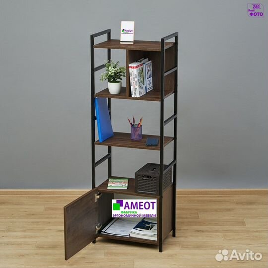 Стеллаж - шкаф с дверью Сусар 4Д дуб апрельский