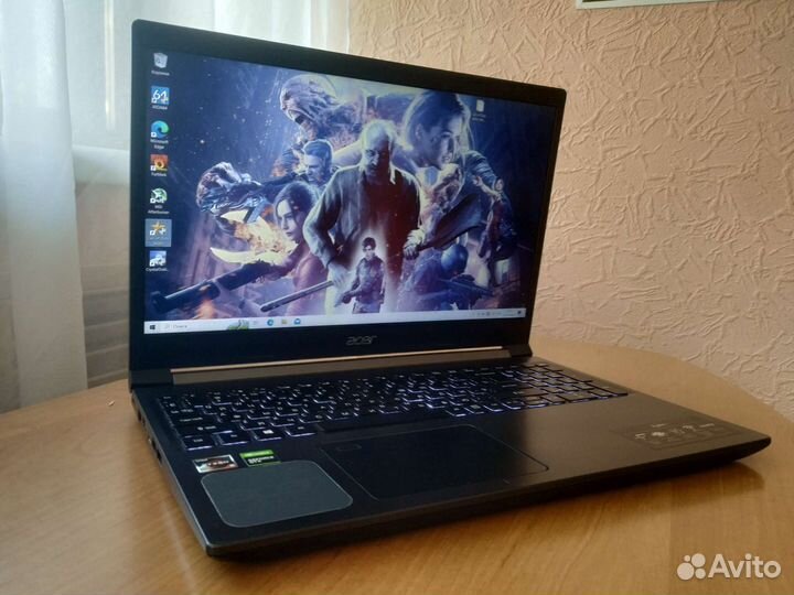 Мощный игровой ноутбук Acer/ gtx 1650