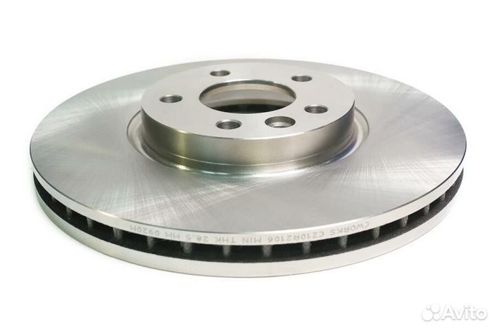 Диск тормозной передний cworks C210R2106