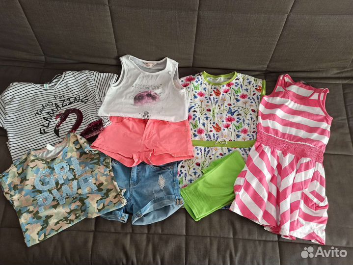 Вещи пакетом на девочку р.128