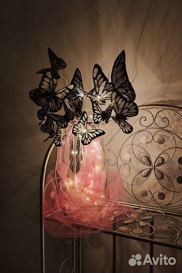 Букет из бабочек - светильник