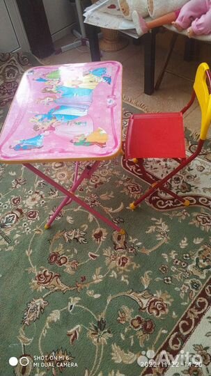 Детский стол и стул