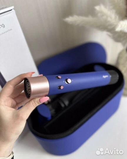 Стайлер dyson airwrap complete long vinca blue
