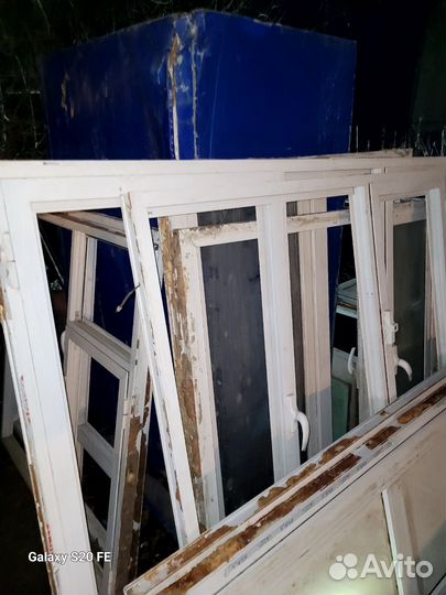 Пластиковые окна и двери бу