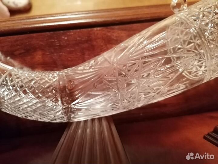 Винтаж. СССР. Хрустальный рог