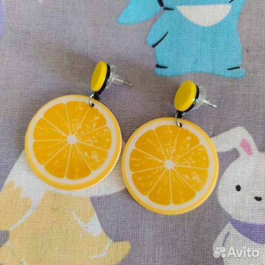 Серьги Апельсин