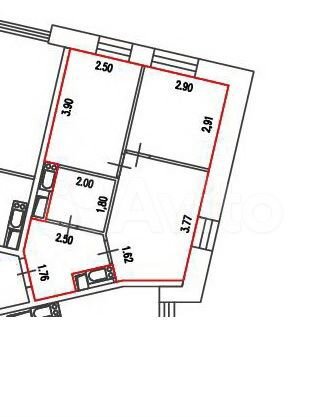 2-к. квартира, 39 м², 17/24 эт.