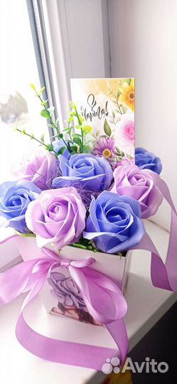 Букет из мыльных цветов