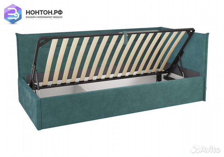 Кровать Альба 0.9 м зеленая