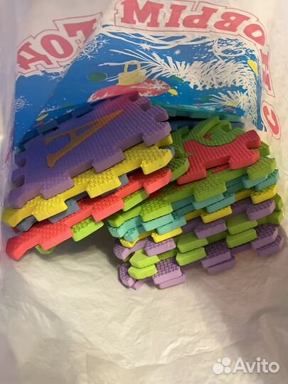 Детский коврик пазл алфавит