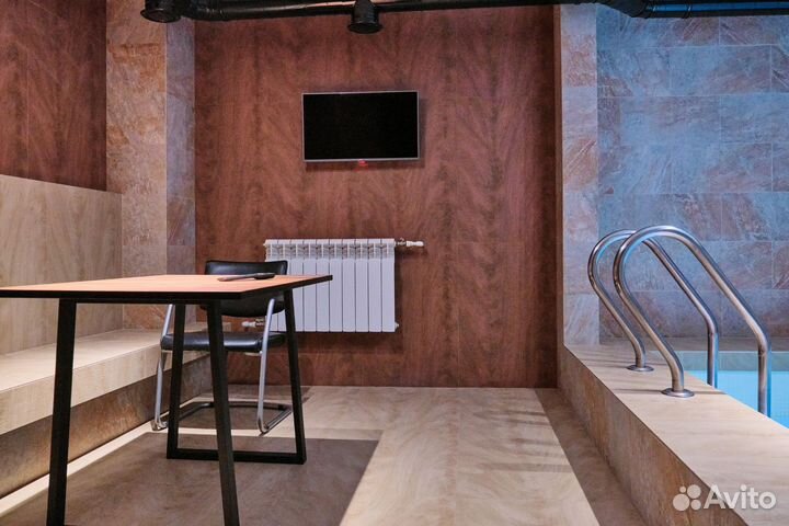 Баня сауна с бассейном