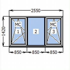 Схема окна металлопластиковое окно
