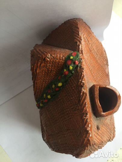 Домик из глины для свечи