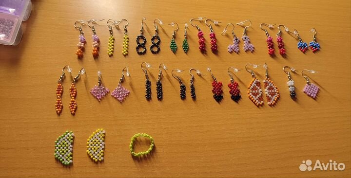Серьги из бисера