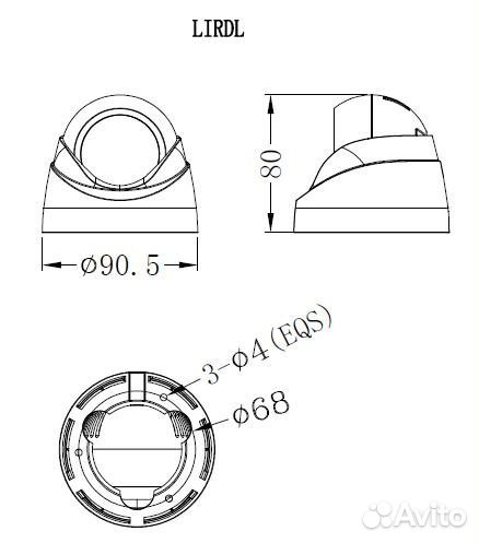 Видеонаблюдение. Камера lirdlhtc200F 1080p 3.6mm