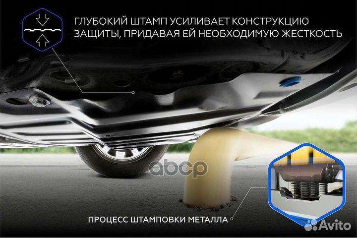 Защита картера двигателя и кпп Hyundai, Kia Sol