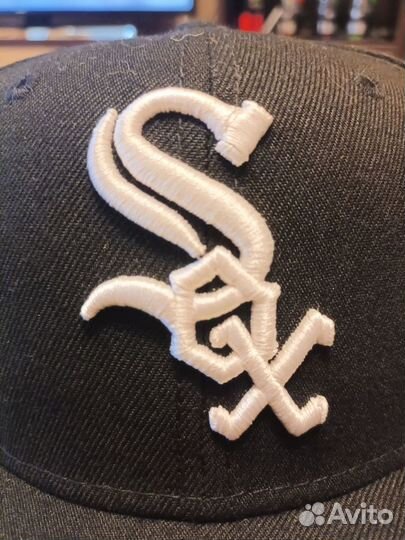 Бейсболка 59fifty MLB chicago white SOX black