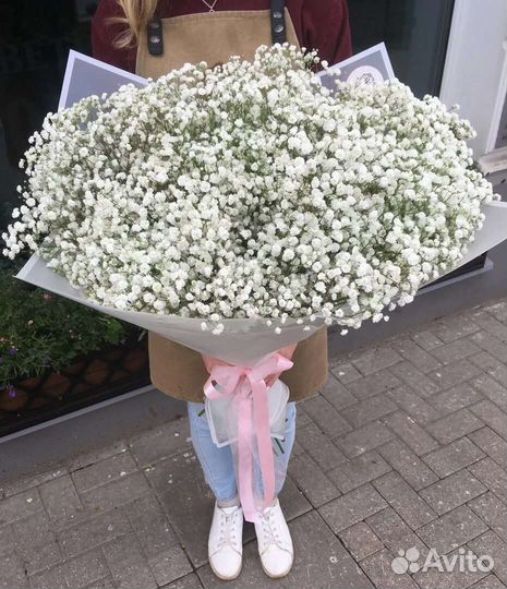 Букет из гипсофилы любого цвета