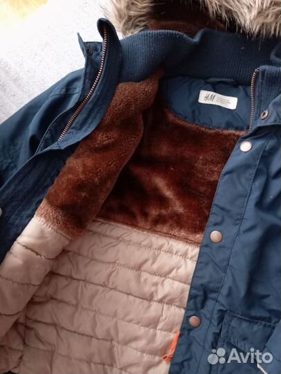 Куртка парка для мальчика 116