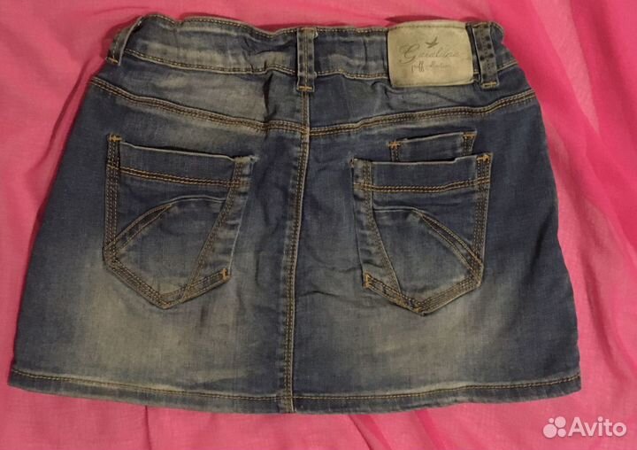 Юбка джинсовая- девочке(Gaialuna-Италия /6-9лет)