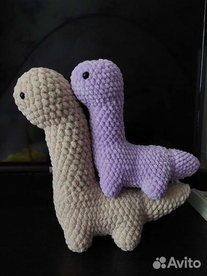 Вязаные динозавры и ёжик