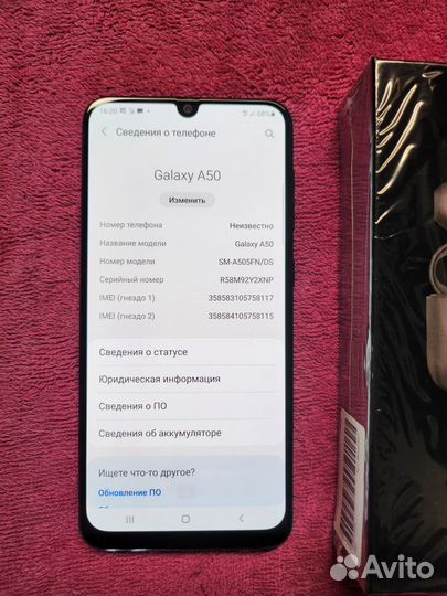 Samsung Galaxy A50, 4/64 ГБ