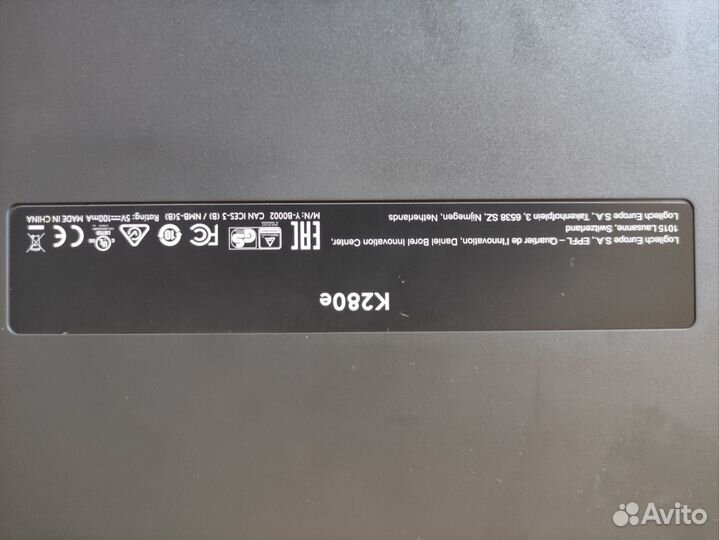 Клавиатура Logitech k280e