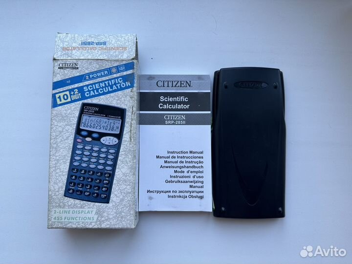 Инженерный калькулятор citizen SRP-285II