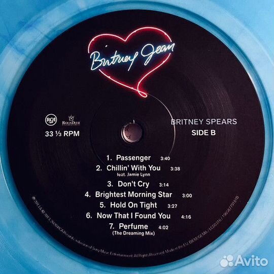 Винил Britney Spears – Britney Jean (blue)