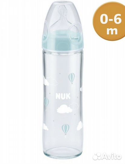 Бутылочки для кормления nuk стеклянная