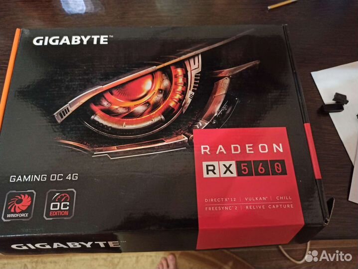 Видеокарта rx 560 4gb