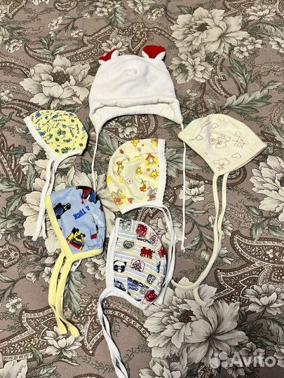 Детские шапочки для новорожденных