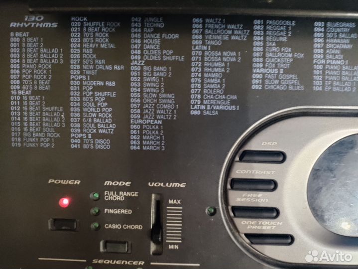 Синтезатор casio wk-1600