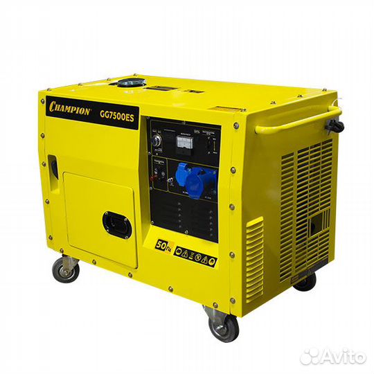 Генератор champion GG7500ES в шумозащитном кожухе