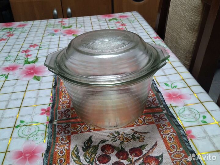 Стеклянная кастрюля для микроволновой печи 1,5 л